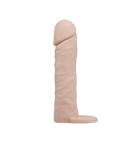 OdinsShop 4 cm Dolgulu Realistik Uzatmalı Penis Kılıfı Dildo Ten Rengi Penis
