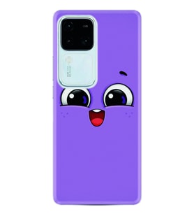 Vivo V30 Kılıf Silikon Desen Özel Seri Purple Sweety 1717