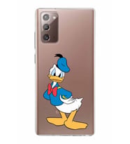 Samsung Galaxy Note 20 Kapak Donald Duck Tasarımlı Şeffaf Silikon Kılıf