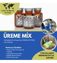FEROXİT MUHABBET KUŞU  ÜREME MİX 100 Gr KIZIŞTIRICI VE E VİTAMİNİ