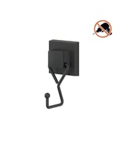 Tekno Tel EF-237 Yapışkanlı Banyo Tekli Askı Bornozluk Siyah