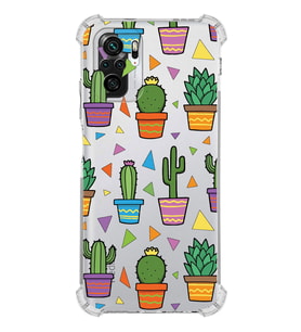 PrintiFy Xiaomi Redmi Note 10S Uyumlu Water Color 4 Baskılı Şeffaf Köşe Korumalı Antişok Kılıf