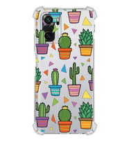 PrintiFy Xiaomi Redmi Note 10S Uyumlu Water Color 4 Baskılı Şeffaf Köşe Korumalı Antişok Kılıf