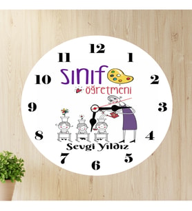 Sınıf Öğretmeni Duvar Saati