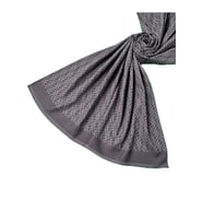 Işıl İpek - Pamuk Jakarlı F Desen Şal 75x190 cm (KAHVE)