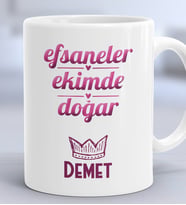 Kişiye Özel Terazi Akrep Burcu Hediye Kupa Bardak Doğum Günü Hediyesi (Beyaz)