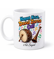 Davul Zurna Temalı Esprili Kupa Bardak Komik Hediye Porselen Mug