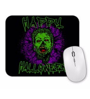 Zombie Purple Grunge Splatter Happy Halloween Mouse Pad