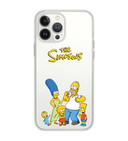 Iphone 12 Pro Uyumlu Simpsonlar Tasarımlı Şeffaf Telefon Kılıfı