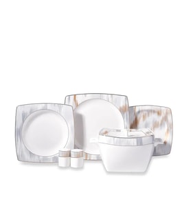 Korkmaz Bone Selection 60 Parça Kare Yemek Takımı A8467