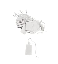 Orta Boy Beyaz Renk 2 /1,5 cm 80 adet Karton İpli Fiyat Etiketi