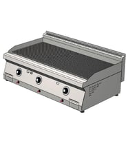 CSA Karacasan 120 cm 700 Seri Set Üstü Tüplü Tam Kanallı Izgara