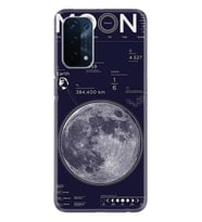 Kılıfland Oppo A74 Kılıf Desenli Silikon Resimli Kapak Moon info Kılıf 1424