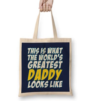 Fathers Day What The World's Greatest Dad Looks Like Bez Çanta Uzun Saplı