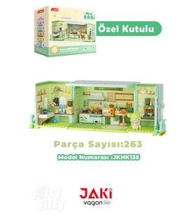 JAKİ Nanci Serisi Mutfak 263 Parça Oyuncak Yapım Seti -FFJKHK135