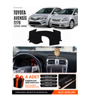 TOYOTA AVENSİS T270 (2009-2015) Uyumlu Torpido Örtüsü Torpido Kılıfı - Siyah