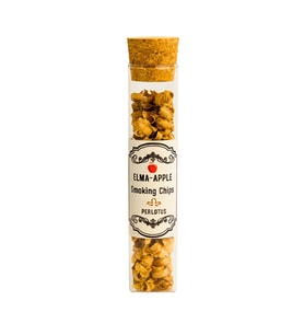 Perlotus Elma Ağacı Viski Tütsüleme Talaşı 5 gr Cam Mantar Kapaklı Tüpte (Beyaz)