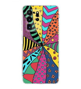 PrintiFy Samsung Galaxy S20 Ultra ile Uyumlu Retro Color 4  Kamera Korumalı Şeffaf  Kılıf