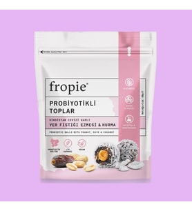 Probiyotikli Meyve Topları - Hindistan Cevizi Kaplı & Yer Fıstığı Ezmeli 80 gr