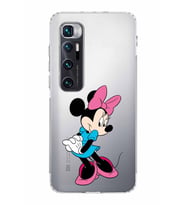 Xiaomi  Mi 10 Ultra  Kamera Korumalı Kapak Minnie Mouse Tasarımlı Şeffaf  Kılıf