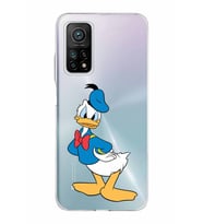 Xiaomi Mi 10 T Pro Uyumlu Kapak Donald Duck Tasarımlı Şeffaf Silikon Kılıf