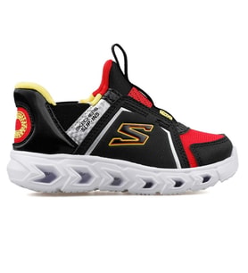 Skechers Lights Hypno 2.0-Brisk-Brights Kids Sneaker Lastik Bağcıklı Işıklı Günlük Çocuk Spor Ayakkabı Kırmızı-Siyah