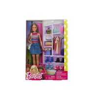 Barbie Bebek Ve Muhteşem Aksesuarları - Bebek Ve 11 Adet Aksesuar Dahil Fvj42