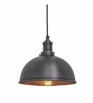RİOLİGHT RETRO SİYAH İÇİ GOLD  TEKLİ METAL SARKIT AVİZE ÇAP:30CM