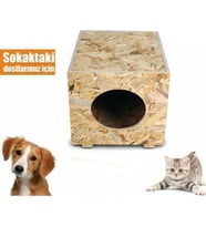 Apak Ahşap Osb Kedi Evi