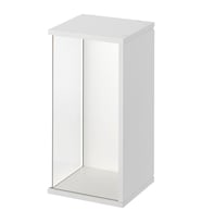Duvara monte teşhir dolabı, beyaz, 50x25x25 cm
