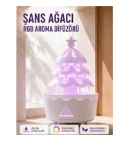 Mey İthalat® Şans Ağacı 250 ML Ultrasonik Hava Nemlendirici RGB Işıklı Aroma Difüzörü