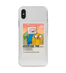 Iphone X ve XS Uyumlu Adventure Time Tasarımlı Şeffaf Telefon Kılıfı