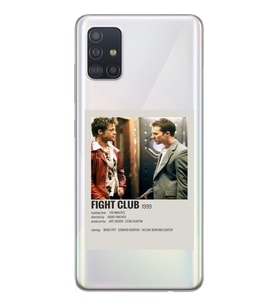 Samsung Galaxy A71 Uyumlu Fight Club Minimalist Poster Desenli Şeffaf Telefon Kılıfı