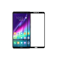 Microcase Huawei Honor Note 10 Tam Kaplayan Çerçeveli Tempered Ekran Koruyucu - Siyah