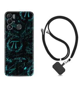 Tecno Pova Neo Kılıf Silikon Boyun Askılı İpli Desenli Silikon Pi 1701