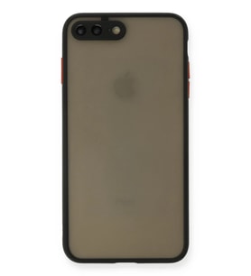 iPhone 7 Plus Kılıf Montreal Silikon Kapak - Siyah