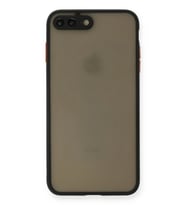 iPhone 7 Plus Kılıf Montreal Silikon Kapak - Siyah