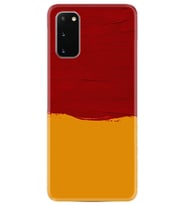 Samsung A02S A03S A10 A12 A13 A21S A22 Kılıf Desenli Silikon Sarı Kırmızı Boya 1708