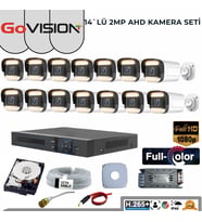 14’LÜ 2MP FULL COLOR 3.6MM LENS 1080P FULLHD WARMLED AHD DIŞ MEKAN SETİ