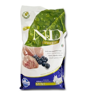 N&D Tahılsız Kuzulu&Yabanmersinli Mini Irk Yetişkin Köpek Maması 7 KG