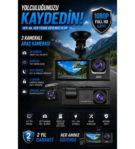 TA-01 Full HD Araç İçi Kayıt Kamerası