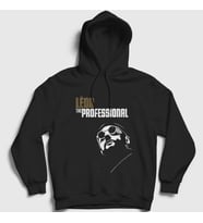 Presmono Unisex Siyah Cover Film Leon Kapüşonlu Sweatshirt 246920tt