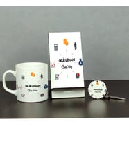 Gelir Uzmanı Üçlü Set (Kupa + Telefon Standı + Anahtarlık)