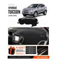 HYUNDAİ TUCSON (2009-2015) Uyumlu Torpido Örtüsü Torpido Kılıfı - Siyah Gri