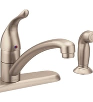 Moen 7430Srs Chateau Tek Kollu Yan Püskürtücülü Düşük Ark Mutfak Bataryası, Spot Dirençli Paslanmaz (Çok Renkli)