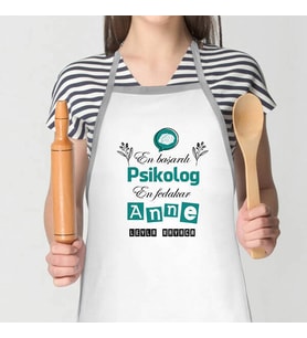 Kişiye Özel Psikolog Annelere Özel Mutfak Önlüğü