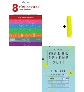 Bilfen 8. Sınıf Lgs Tüm Dersler Soru Bankası Ve Deneme Seti Yeni
