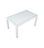 Mandella 90x150 Wood Masa (Camlı) Beyaz