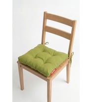 Pofuduk Sandalye Minderi Bağcıklı 40x40 cm Yıkanabilir Dekoratif Mutfak Bahçe Piknik Minderi