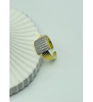 Çelik Gold Taşlı Ayarlanabilir Yüzük - 25yzk120
